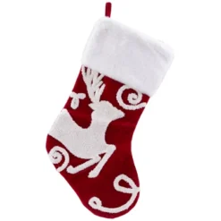 Northlight Reindeer And Snowflake Embroidered Christmas Stockings - 20" - Set Of 3 -Holiday Decoration Store GUEST 922b6034 bcc1 4b38 b5c4 90b5b8273eba