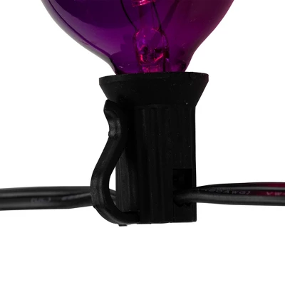 Northlight G40 Globe Halloween Lights - Orange And Purple - 9' Black Wire - 10ct 5 Northlight G40 Globe Halloween Lights - Orange And Purple - 9' Black Wire - 10ct - Image 5