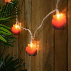 Northlight 10ct Seashell Outdoor Patio String Light Set, 7.25ft White Wire -Holiday Decoration Store GUEST 93a7eed2 0d74 4f95 a740 356a146eca88