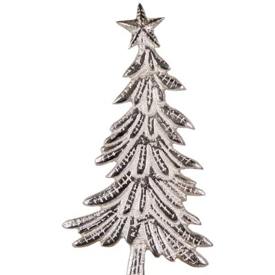 Northlight Embossed Swaying Tree Metal Christmas Decoration - 12" 4 Northlight Embossed Swaying Tree Metal Christmas Decoration - 12" - Image 4