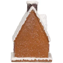 Northlight Frosted Gingerbread House With Gingerbread Man Christmas Decoration - 8.5" -Holiday Decoration Store GUEST 948ea75b 32d9 4172 ab3a bc4747b0d179