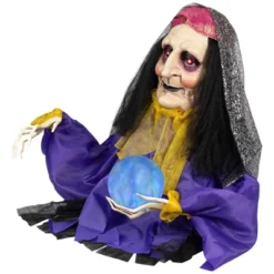 Northlight Lighted And Animated Fortune Teller Halloween Decoration - 20" - Multicolor Lights -Holiday Decoration Store GUEST 94b9c52c fcf7 49de 8df5 1b513d9a743e