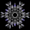 Northlight LED Lighted Snowflake Christmas Window Silhouette - 15" - Pure White And Blue
