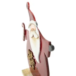 Northlight Santa With Candy Cane And Snowflake Wooden Christmas Decoration - 12" -Holiday Decoration Store GUEST 951451e5 3c81 40dc 8a48 c55753ea4720