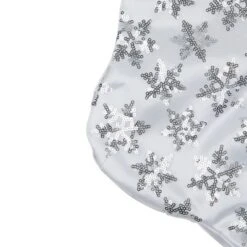 Northlight 19 White And Silver Sequin Snowflake Christmas Stocking -Holiday Decoration Store GUEST 96a103b4 9ab6 4d79 94e4 2cd6f20fed64
