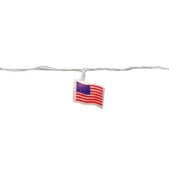 Northlight American Flag Patio Light Set - 7.5' White Wire - 10ct -Holiday Decoration Store GUEST 96ca634b 7678 478c 8331 1aa84307991b