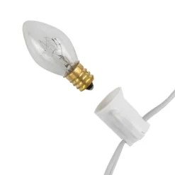 Northlight C7 Christmas String Lights - Clear - 24' White Wire - 25ct -Holiday Decoration Store GUEST 96e3df63 23e6 4202 87b8 5f945e425d36