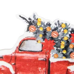 Northlight Pickup Truck Merry Christmas Wooden Decoration - 9" -Holiday Decoration Store GUEST 97bb957b a9ed 45d4 8a15 92226b6e5ddd