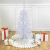 Northlight Pre-Lit Slim Woodbury White Pine Artificial Christmas Tree - 3' - Clear Lights