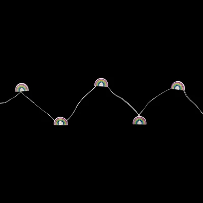 Northlight LED Rainbow Fairy Lights - Warm White - 2.75' Silver Wire - 10ct 2 Northlight LED Rainbow Fairy Lights - Warm White - 2.75' Silver Wire - 10ct - Image 2
