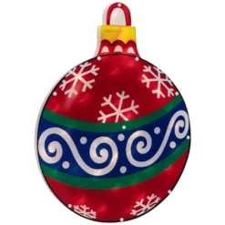 Northlight 19.5" Lighted Red Christmas Ornament Window Silhouette -Holiday Decoration Store GUEST 98b034a2 32d2 41f1 aeaa 469024cc650b
