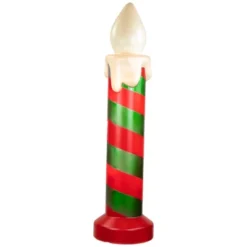Northlight Lighted Striped Candle Blow Mold Outdoor Christmas Decoration - 40" -Holiday Decoration Store GUEST 9ab437a8 b5d8 4f27 bbaf 6ea5c629ce76