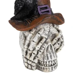 Northlight Skull In Witches Hat With Crow Halloween Decoration - 22.75" -Holiday Decoration Store GUEST 9ae251fd b56f 42a0 8a9f 78e8ed33bab2