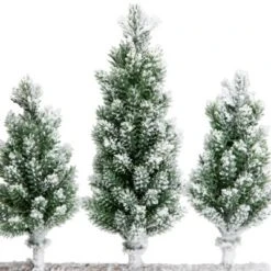 Northlight Frosted Pine Tree Trio Christmas Decoration - 8" - Unlit -Holiday Decoration Store GUEST 9c986fc3 cd20 40e1 997e 176b5a6ed87c