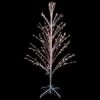 Northlight 4' Prelit Artificial Christmas Tree White Lighted Cascade Twig Outdoor Decoration - Multi-Color Lights