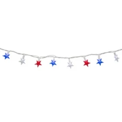 Northlight LED Patriotic Stars String Light Set - 7.25ft - White Wire - 10ct -Holiday Decoration Store GUEST 9e85aecf a8e7 4e3d b03b 54c3ab98f729