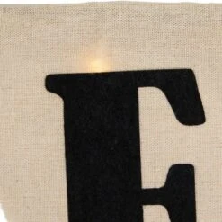 Northlight 18.75" Beige Battery Operated LED Lighted Burlap Happy Halloween Banner -Holiday Decoration Store GUEST 9f944706 9c22 406e 8516 aabe4bade106