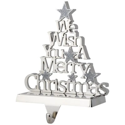 Northlight We Wish You A Merry Christmas Tree Stocking Holder - 6.25" 4 Northlight We Wish You A Merry Christmas Tree Stocking Holder - 6.25" - Image 4