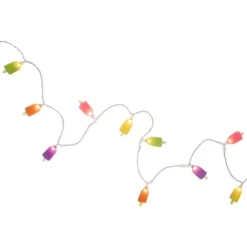Northlight Sugared Ice Pop Indoor Outdoor Patio String Light Set - 7.25' White Wire - 10ct -Holiday Decoration Store GUEST a105a98c ec99 4cad b1f4 7a19e252570e