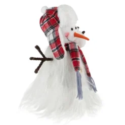 Northlight Snowman In Plaid Trapper Hat And Scarf Christmas Decoration - 10.25" -Holiday Decoration Store GUEST a15ebde5 7d52 438a be31 60adada72468