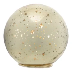 Northlight LED Lighted Stars Glass Globe Christmas Decoration - 6" - Gold -Holiday Decoration Store GUEST a1ddcaa3 0b7d 40c1 882c 86322f2d5b79