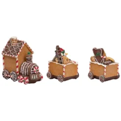 Northlight Gingerbread Candy Cane Train With Gingerbread Man Christmas Decoration - 5.5" -Holiday Decoration Store GUEST a2a333be ef06 41b8 ada5 edf3248f44c3
