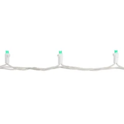 Northlight 50ct Wide Angle LED String Lights Green - 16.25' White Wire -Holiday Decoration Store GUEST a34e20a4 3631 4645 bbb7 71145c9883c7