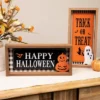Northlight Happy Halloween Wooden Shadow Box Tabletop Sign - Set Of 2