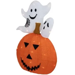 Northlight LED Lighted Jack-O-Lantern And Ghosts Halloween Decoration - 27.5" - Clear Lights -Holiday Decoration Store GUEST a4a79282 8ace 4ee9 b8a9 e4cd3186a080