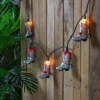 Northlight Cowboy Boots Indoor Outdoor Patio Light Set - 6' Green Wire - 10ct