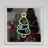 Northlight 15" LED Lighted Neon Style Christmas Tree Window Silhouette