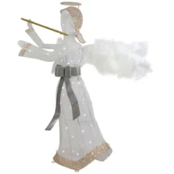 Northlight 36" LED Lighted Lace Angel With Flute Outdoor Christmas Decoration -Holiday Decoration Store GUEST a6bd0655 0e28 4eb6 9272 712825dfef63