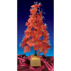 Northlight Pre-Lit Fiber Optic Color Changing Red Poinsettia Christmas Tree - 4' - Multi -Holiday Decoration Store GUEST a71a479e 19a1 4145 9391 1c7c89a01f50