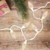 Northlight 100 Count Warm White LED Faceted C9 Christmas Lights - 41 Ft White Wire