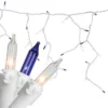 Northlight Mini Icicle Incandescent Christmas Lights - Blue And Clear - 8.75' White Wire - 150ct