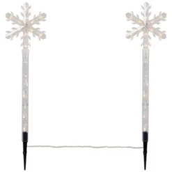 Northlight Lighted Snowflakes Christmas Outdoor Pathway Markers - 27" - Set Of 4 -Holiday Decoration Store GUEST a9959a99 623e 43bc b1a9 427b47229d28