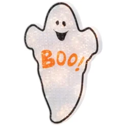 Northlight Lighted Holographic Boo Ghost Halloween Window Decoration - 12" -Holiday Decoration Store GUEST aaa7b60a 1bd8 4cd6 b7db 3b08e36a3947