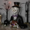 Northlight LED Lighted Skeleton With Jack-O-Lantern Halloween Decoration - 23.5"
