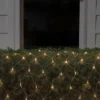 Northlight 4' X 6' Warm White LED Wide Angle Net Style Christmas Lights, White Wire