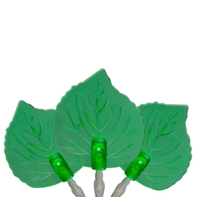 Northlight LED Leaf Indoor Outdoor Patio Light Set - 8' Clear Wire - 10ct 6 Northlight LED Leaf Indoor Outdoor Patio Light Set - 8' Clear Wire - 10ct - Image 6