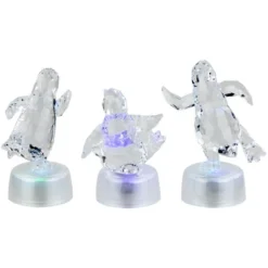 Northlight LED Lighted Color Changing Penguin Acrylic Christmas Decorations - 4" - Set Of 3 -Holiday Decoration Store GUEST add02b06 8337 4f84 9315 975aa15cff9f