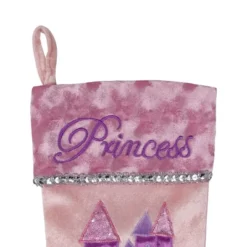 Northlight 20" Pink And Purple Glitter Princess Christmas Stocking -Holiday Decoration Store GUEST ae230e6e 9455 4be2 884d f1e0efefa7ec