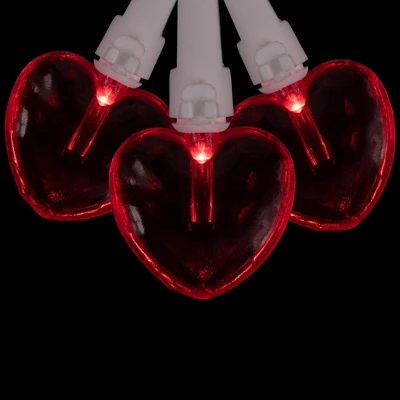 Northlight 20-Count Red LED Mini Hearts Valentine's Day Lights - 4.75ft, White Wire 4 Northlight 20-Count Red LED Mini Hearts Valentine's Day Lights - 4.75ft, White Wire - Image 4