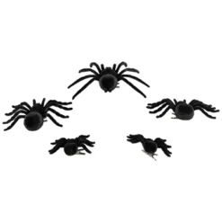 Northlight Spiders Halloween Clip-on Decorations - 9.5" - Set Of 5 -Holiday Decoration Store GUEST af062889 4bd1 4c9d bcd9 ccb5ec38a320