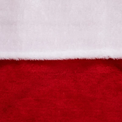 Northlight Traditional Plush Christmas Stocking With Cuff - 36" - Red And White 5 Northlight Traditional Plush Christmas Stocking With Cuff - 36" - Red And White - Image 5