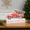 Northlight Pickup Truck Merry Christmas Wooden Decoration - 9"