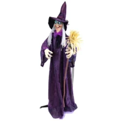 Northlight LED Lighted And Animated Witch Halloween Decoration - 5.5' -Holiday Decoration Store GUEST b0d82f0c 3023 460f 8114 b11ee09c75f8