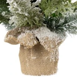 Northlight Flocked Balsam Pine Artificial Mini Christmas Tree In Burlap Base - 24" - Unlit -Holiday Decoration Store GUEST b148a1e5 14a9 420f 874d 64245c829316
