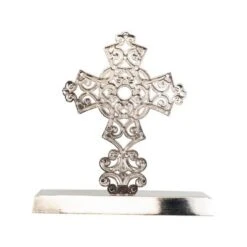 Northlight Filigree Cross Christmas Stocking Holder - 5" -Holiday Decoration Store GUEST b2011987 e0e0 4e6b 86ff 5cb4b40efbf6