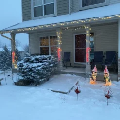 Northlight 70ct Warm White Faceted LED C6 Christmas Lights, 23ft White Wire -Holiday Decoration Store GUEST b263e706 b93d 48ab a92b bbea1e019fba